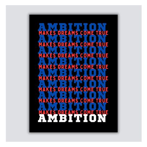 Ambition Wall Art Motivational Print Wall Art Pdf Printables Dreams