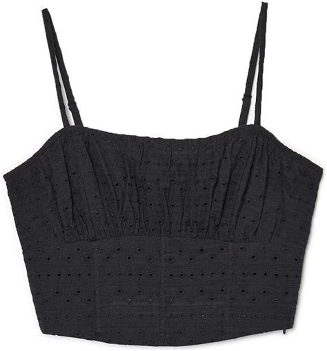 Cropp Czarny Crop Top Czarny Ceny I Opinie Ceneo Pl