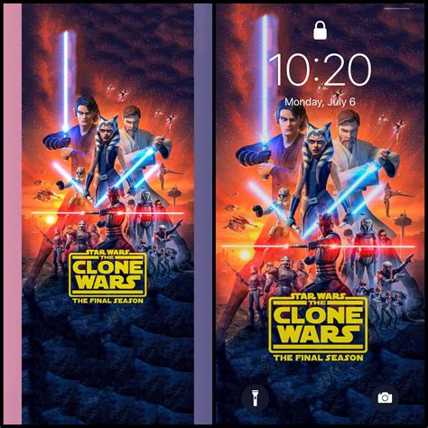 I made a Clone Wars S7 iPhone wallpaper. If you use the photo on the ...