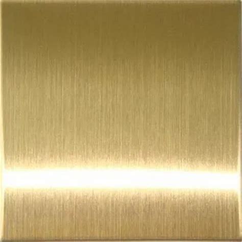 Presinox Impex Golden Stainless Steel Gold Hairline Designer Sheet