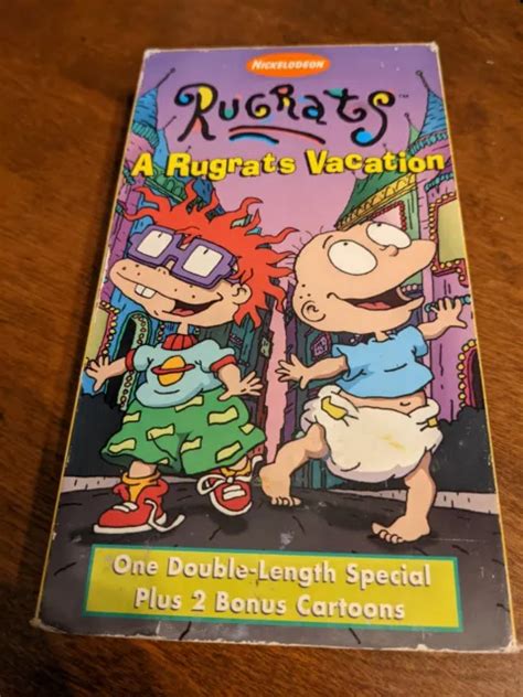 Nickelodeon Rugrats A Rugrats Vacation Vhs Video Nick Jr Rare Orange