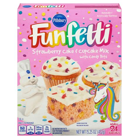 Save On Pillsbury Funfetti Strawberry Cake And Cupcake Mix With Candy Bits Order Online Delivery