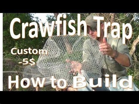 DIY Crawfish Trap Build -My Custom -5$ Design- - YouTube | Crawfish ...