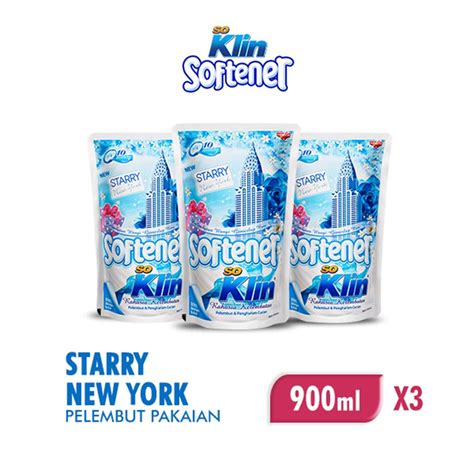 Jual So Klin Softener Pelembut Pakaian Blue 3 X 900ml Shopee Indonesia