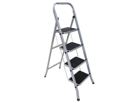 «Zalger» 4 ст. Стремянка стальная с широкими ступенями 511-4 – купить в ...