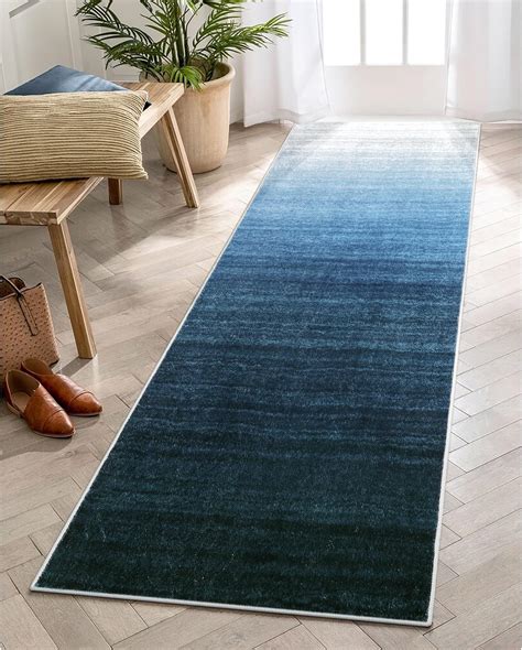 Amazon Lahome Modern Ombre Hallway Runner Rug X Washable Rug