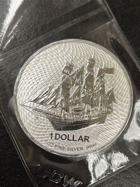 Cook Islands Bounty Oz Silver Bullion Coin Bu Ag Ebay