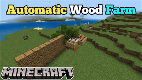 How To Make Automatic Wood Farm In Minecraft PE Wood Farm Minecraft 1