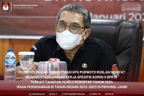 KPU RI On Twitter TemanPemilih Plt Deputi Bidang Administrasi KPU