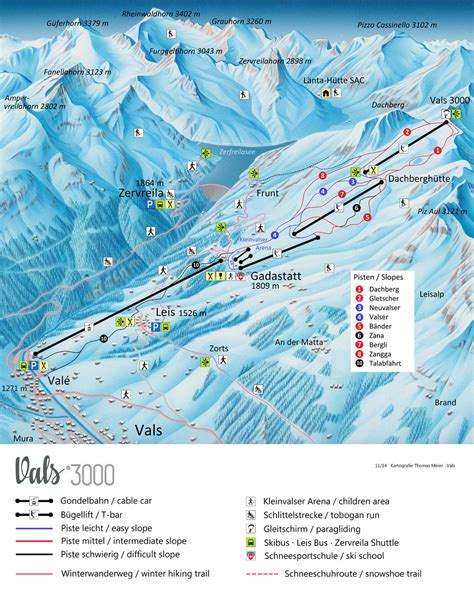 Vals Piste Map | Plan of ski slopes and lifts | OnTheSnow