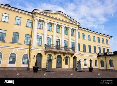 Helsinki Finland The Presidents Palace Presidentinlinna Stock Photo