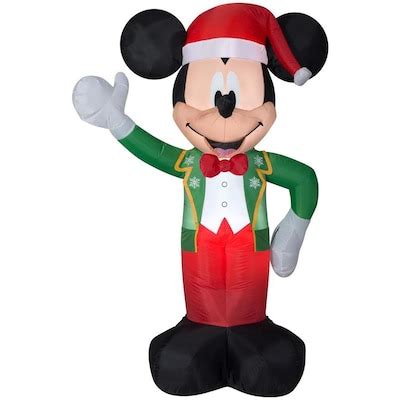 Gemmy 5-ft Lighted Mickey Mouse Christmas Inflatable at Lowes.com