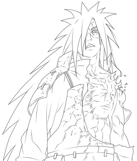 uchiha_madara_475 lineart by HollowCN on DeviantArt