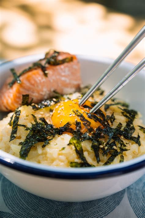 Camp Friendly Japanese Breakfast Raw Egg Over Rice Tamago Kake Gohan