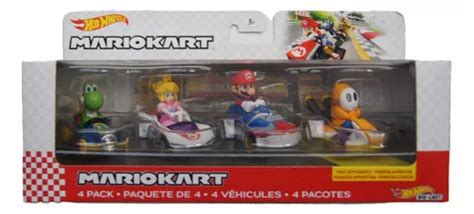 Hot Wheels Mario Kart Pack yoshi peach mario shy Guy Envío gratis