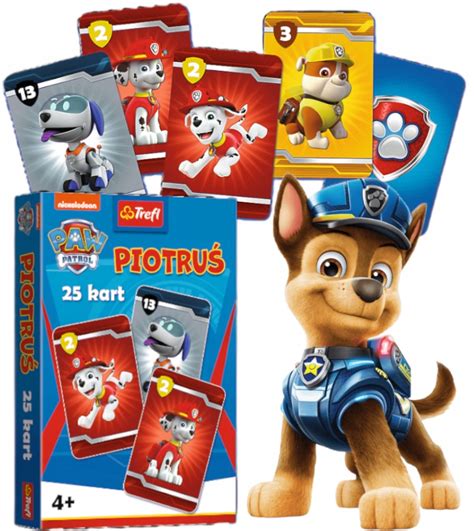 KARTY DO GRY GRA KARCIANA PIOTRUŚ PSI PATROL PAW PATROL 4L TREFL