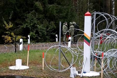 Завершено возведение забора в 502 километра на границе Литвы и Беларуси