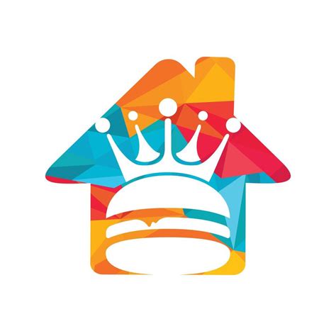 Burger king vector logo design. 10780860 Vector Art at Vecteezy