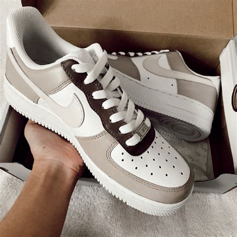 Nike Shoes Custom Shades Of Nude Nike Air Force Poshmark