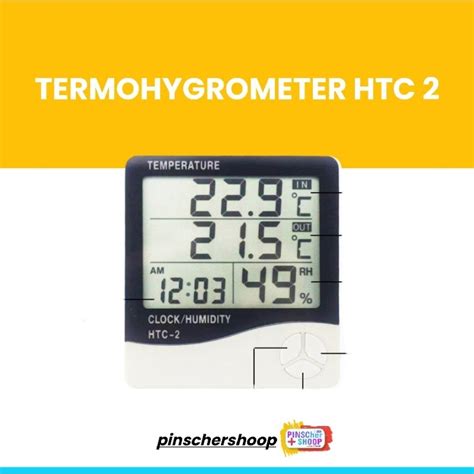 Jual Thermometer Htc Termometer Ruang Hygrometer Pengukur Suhu Dan