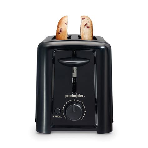 2 Slice Wide-Slot Toaster A/O, Black - Etcetera International