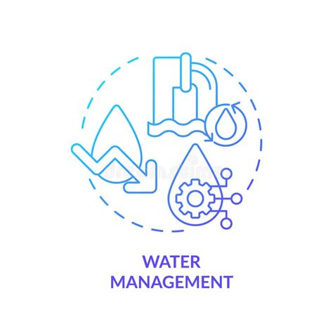 Sustainable Water Usage Concept Icon Stock Vector Illustration Of