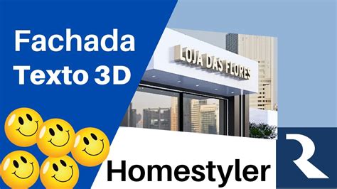 Como Se Escreve Fachada - Crie uma fachada incrível e texto 3D com facilidade. - YouTube