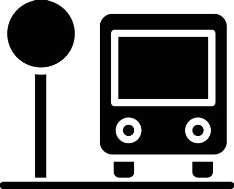 Bus Stop Vector Icon 36566686 Vector Art At Vecteezy