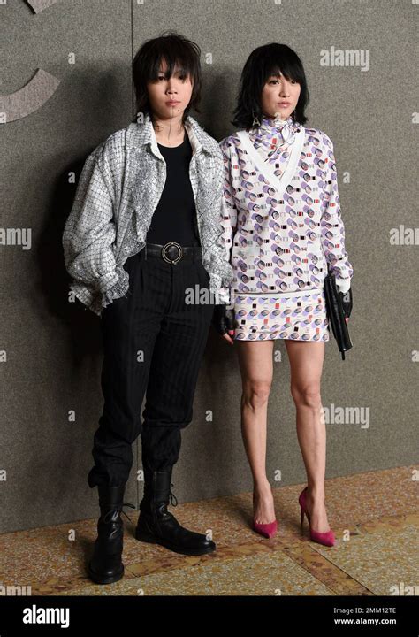 Leah Dou Left And Zhou Xun Attend The Chanel Metiers Dart 201819