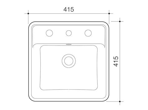 Caroma Carboni Ii Semi Recessed Basin With Overflow 3 Tapholes White