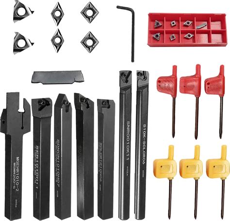 Boseago 21Pcs Porte Outil De Tournage 10 MM Outils Tour A Metaux