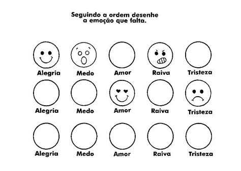 Desenho Emoções Para Imprimir