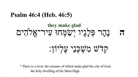 Psalm 46 Hebrew Bible Speaker With English Captions Youtube