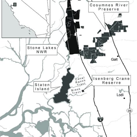 Map of the Sacramento-San Joaquin Delta and the San Joaquin River ...