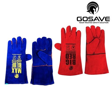 Jual Sarung Tangan Anti Panas Kulit Kerja Las Safety Glove Panjang