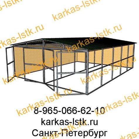 Гараж из ЛСТК: купить комплект для машины, хозтехники
