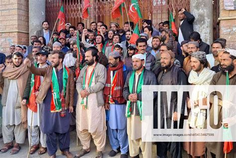 Quetta Pakistan Feb Activists Of Tehreek E Insaf Pti Are