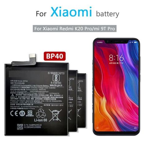 Xiaomi Redmi K20 Pro MI 9T Pro Replacement Battery 4000mAh BP40