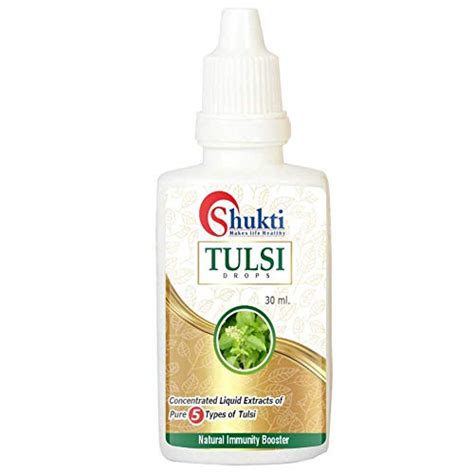 Shukti Ayurvedic Tulsi Amrit Ark Drops 2 X 30 Ml Concentrated Tulsi