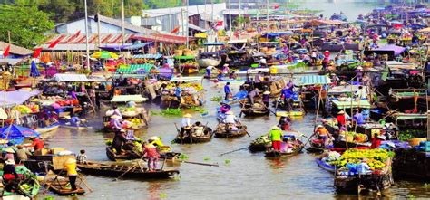 Can Tho fix up the floating market - Mekong Delta Tours