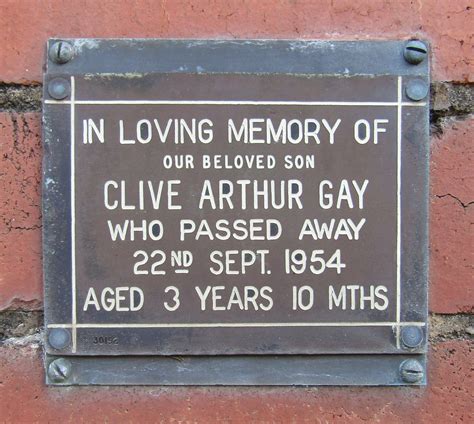 Clive Arthur Gay Find A Grave Memorial