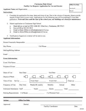 Fillable Online Nclack K12 Or Updated Facility Use Form Nclackk12orus