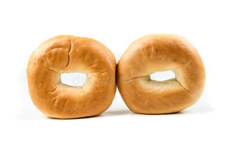 Plain White Bagels Stock Photo Image Of Carbohydrate 83457992