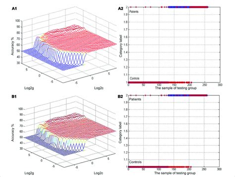 A B Visualization Of SVM Classification Based Upon Reduced ALFF