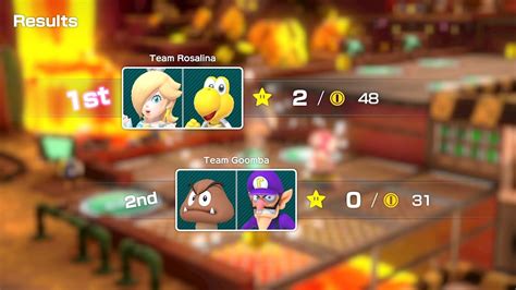 Super Mario Party Partner Party Gold Rush Mine Rosalina Koopa Troopa Vs