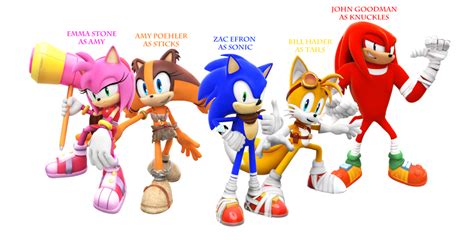 Personagens De Sonic Boom - Sonic Boom Characters Render with Voice Cast by SuperRatchetLimited on ...