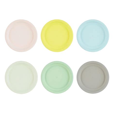 Buy Miniso Colorful Eco Friendly Plastic Plate Set Packs Online At