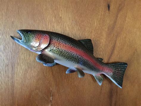 Amazon Marc Demott Rainbow Trout Sculpture Wall Mount Home Kitchen