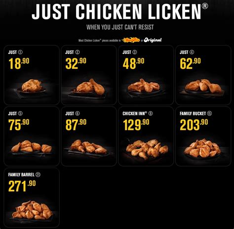 Chicken Licken Menu and Prices