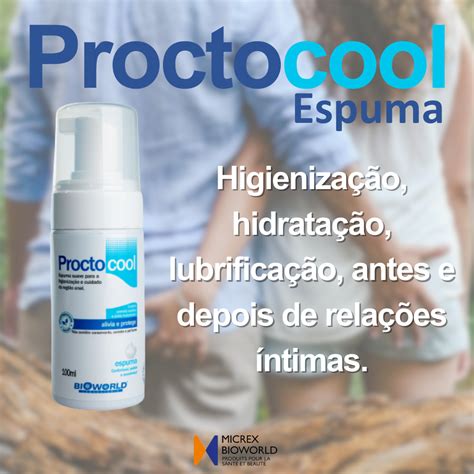 Proctocool Espuma Higiene Anal sem enxágue Hemorroidas Pós
